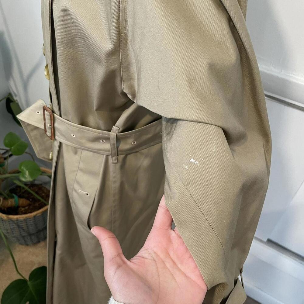 vintage 1980s Burberry trench coat nova check - Picture 5 of 8